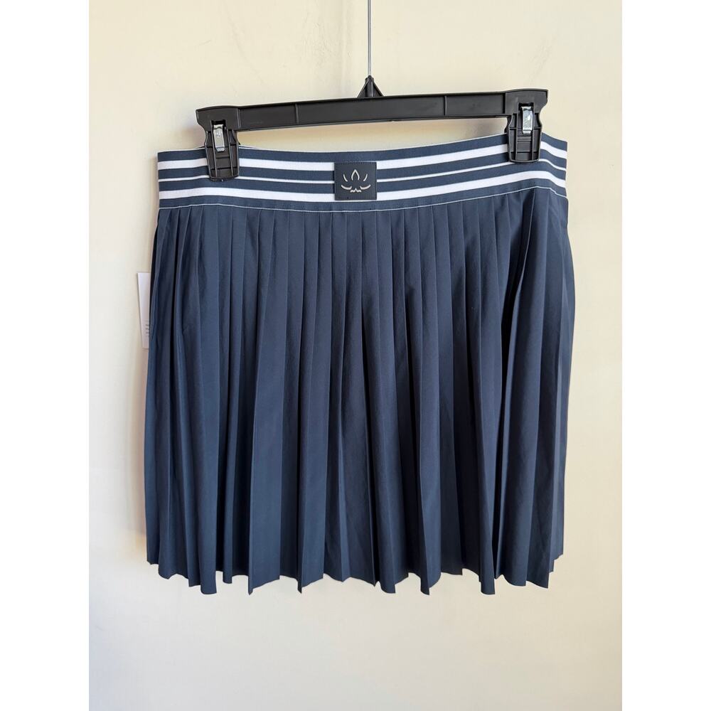 Beyond Yoga If You Pleats Mini Tennis Skort Navy Blue Women's Size XL NWT - Picture 3 of 9